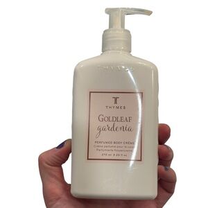 Thymes Goldleaf Gardenia Perfumed Body Creme 9.25 oz **USED